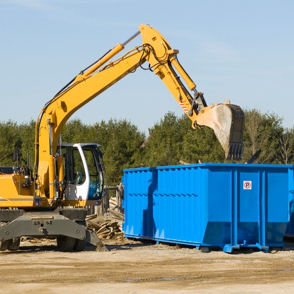 what happens if the residential dumpster is damaged or stolen during rental in East Fork